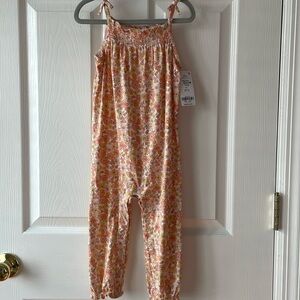 NWT - Carters Floral Jumpsuit